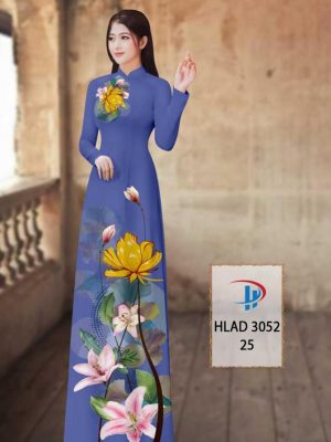 Vải Áo Dài Hoa Ly AD HLAD3052 26